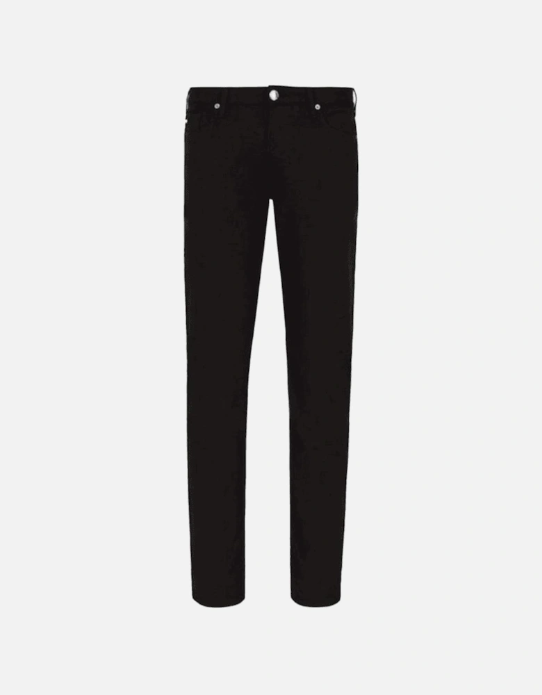 J06 Black Slim Fit Gabardine Jeans