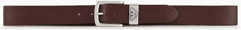 Eagle Logo Leather Brown Belt