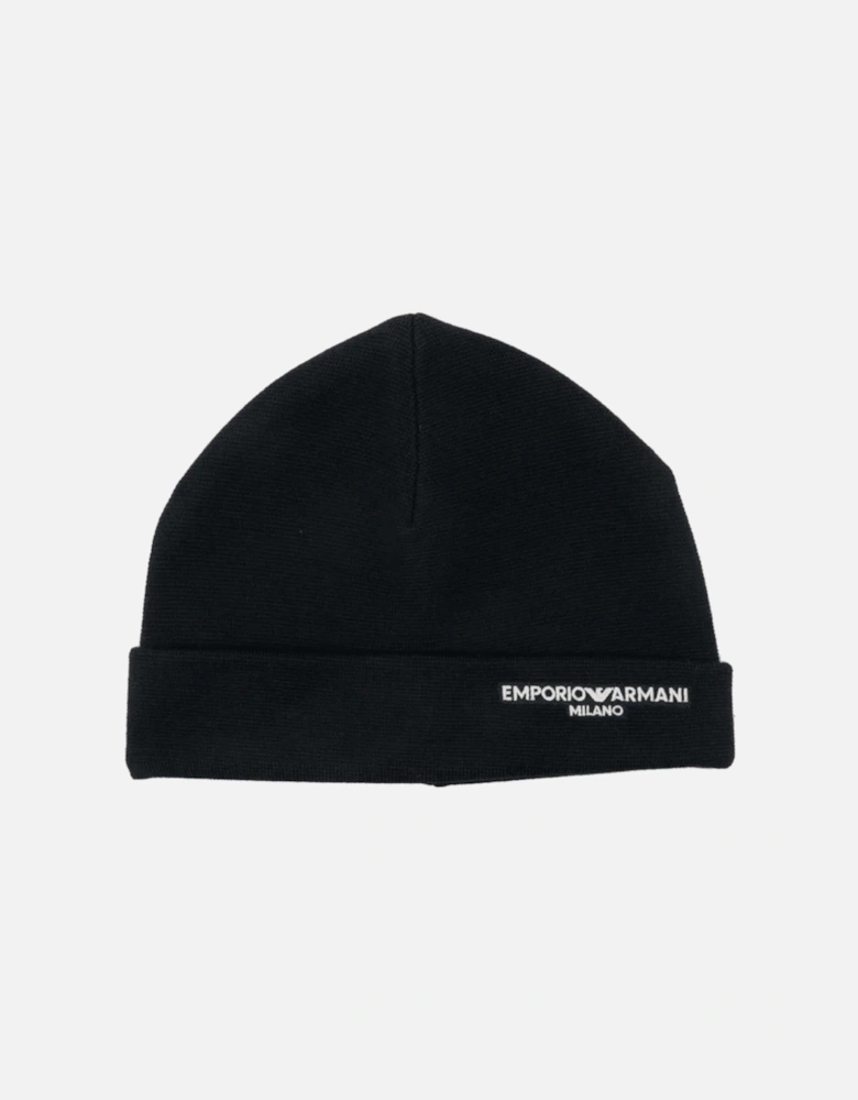 Milano Logo Navy Beanie Hat