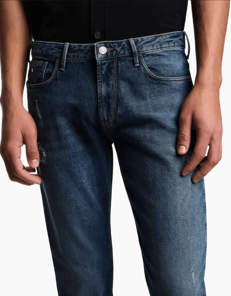 J06 Ripped Blue Slim Fit Jeans