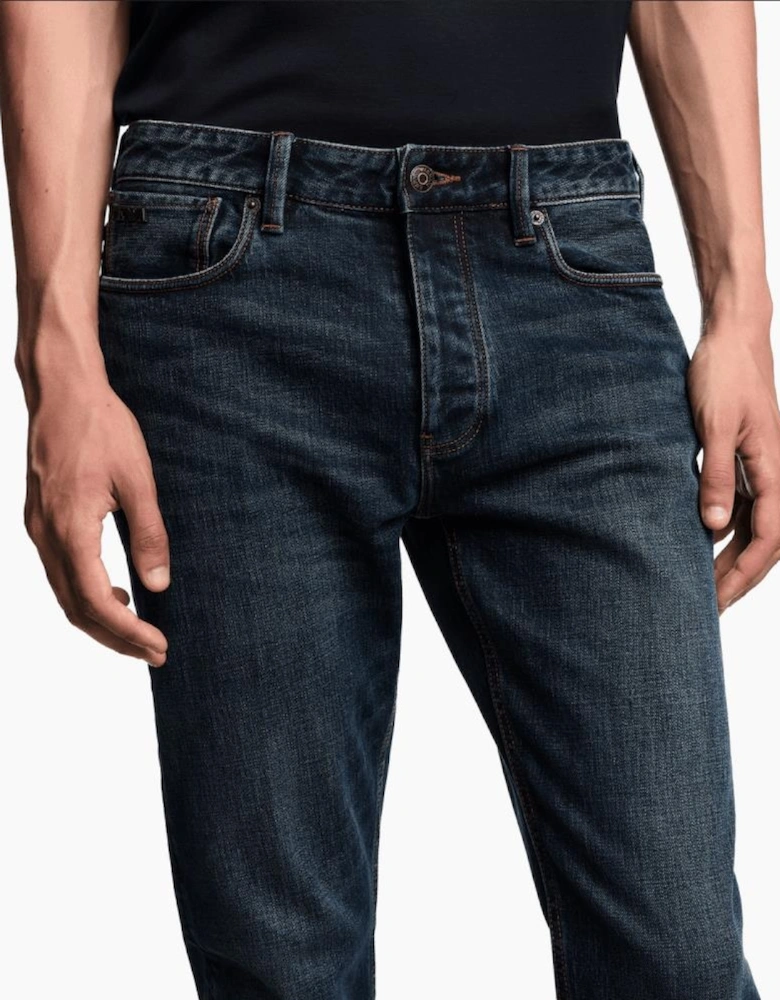 J75 Stone-Washed Blue Slim Fit Jeans