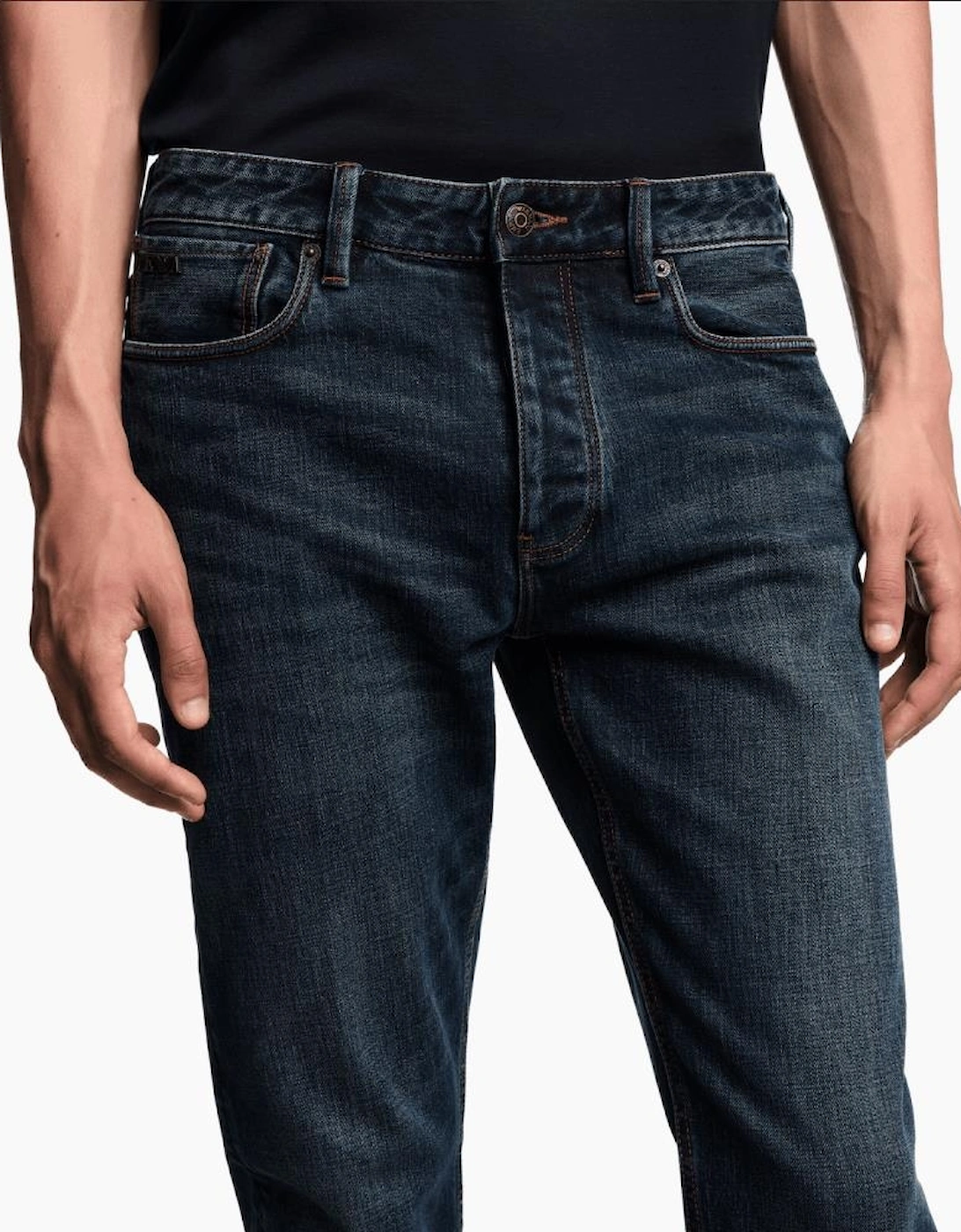 J75 Stone-Washed Blue Slim Fit Jeans