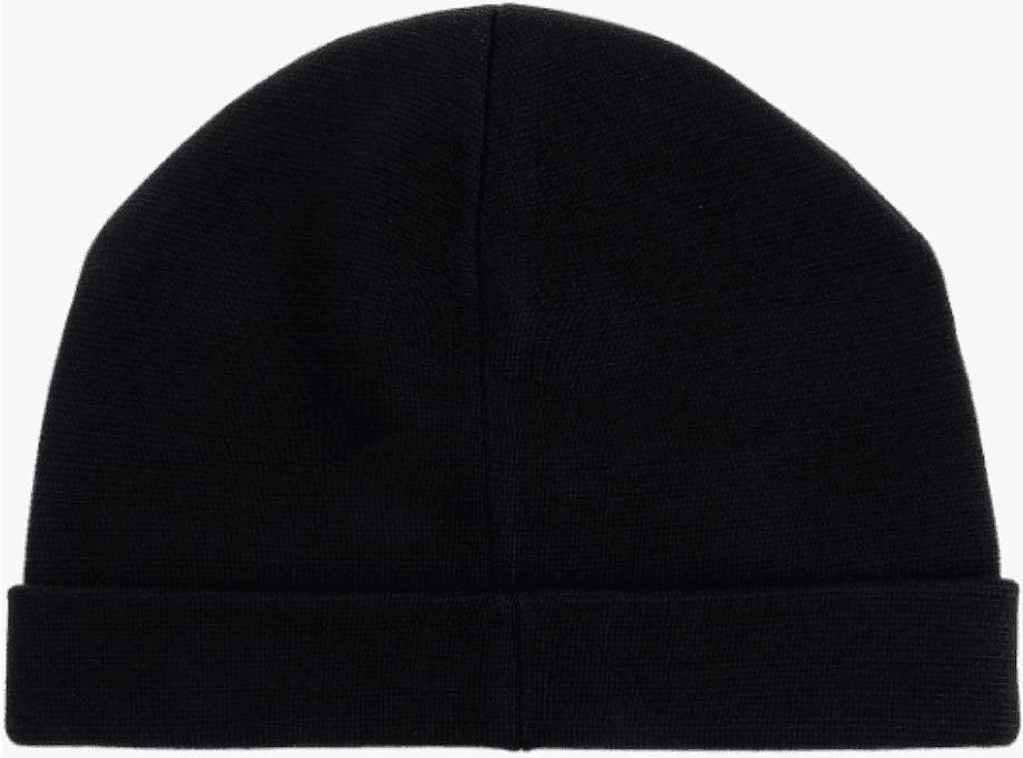 Milano Logo Black Beanie Hat