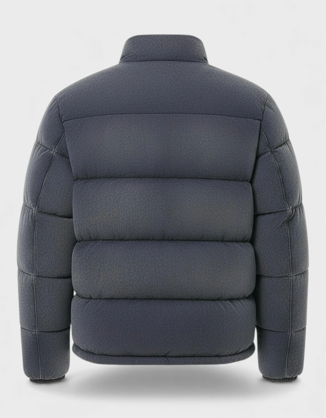 Lyle & Scott Washed Funnelled Puffer Jacket Dark Navy