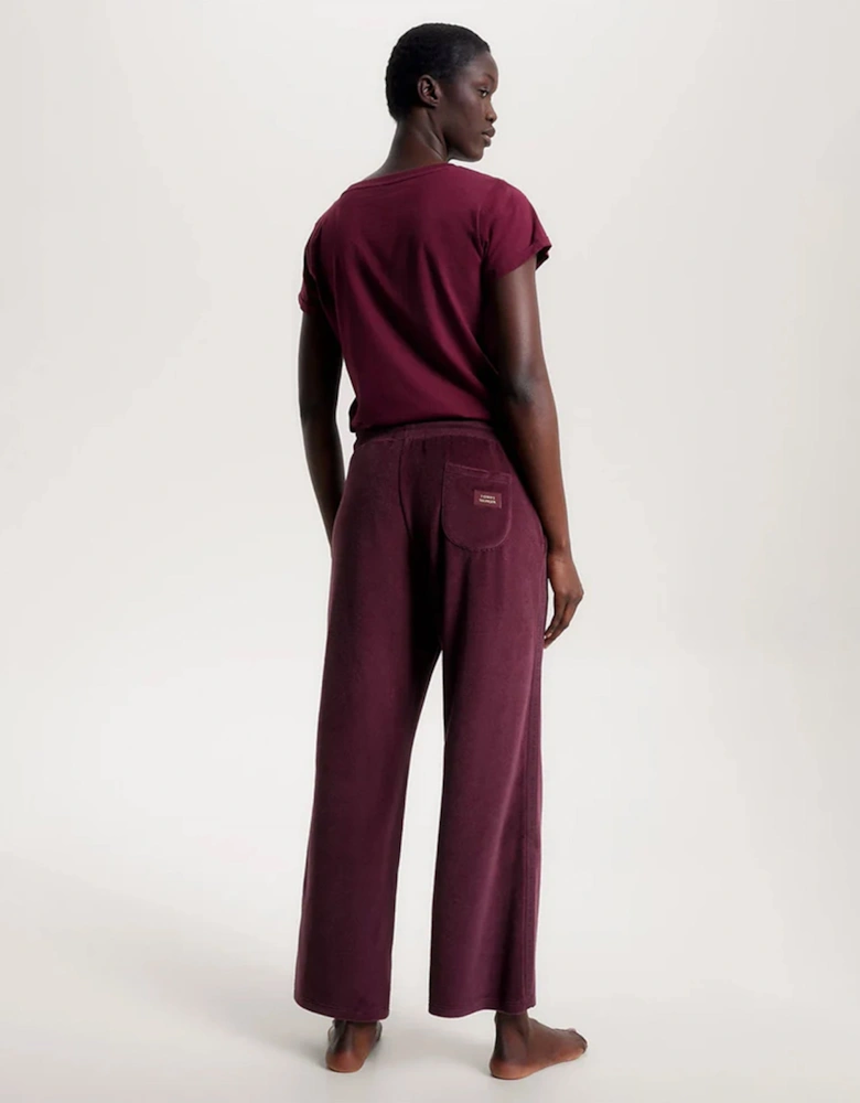 PANTS VELOUR Womens Pants Deep Burgundy