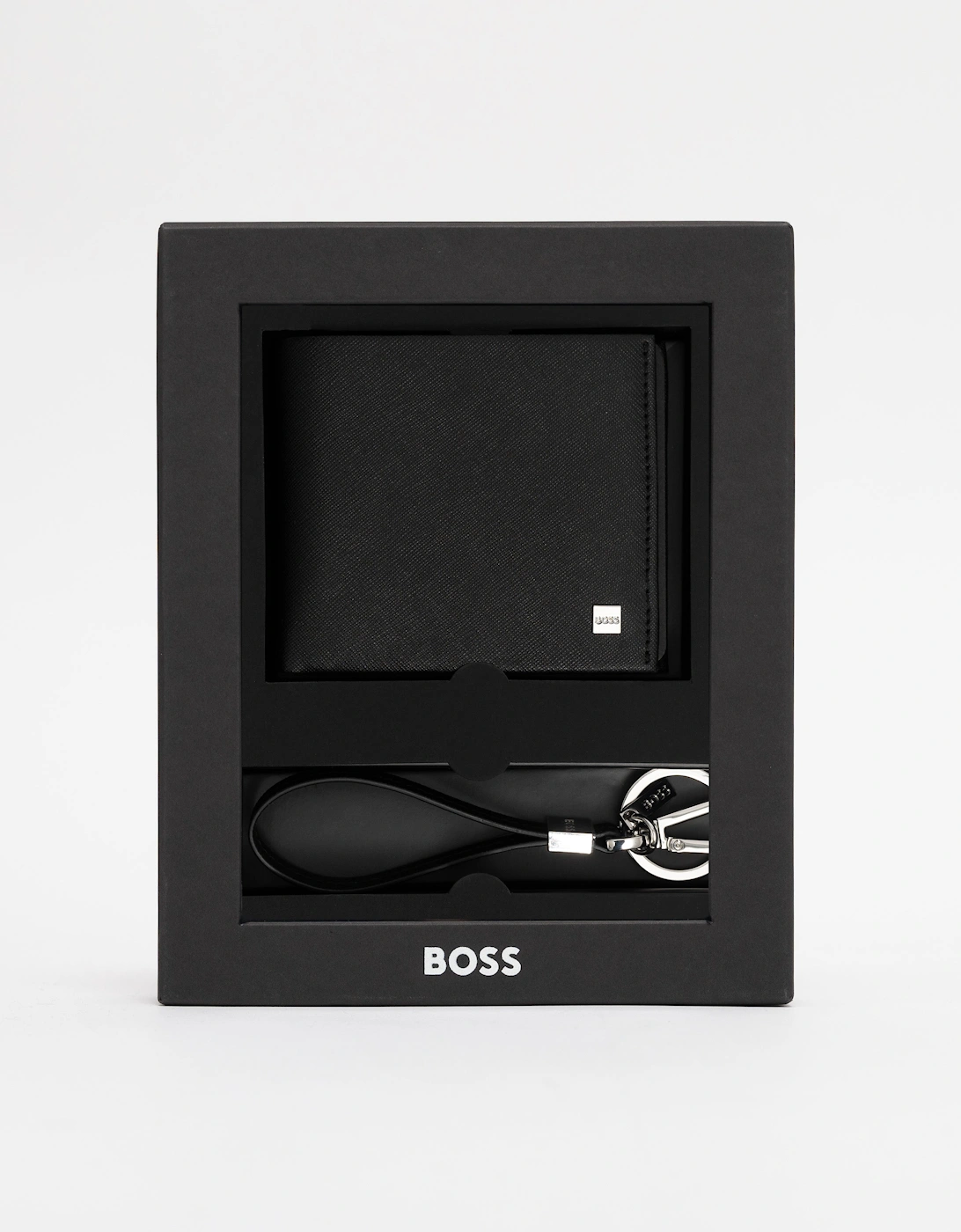 BOSS Orange Wallet and Keyring Gift Set - Black 001, 6 of 5