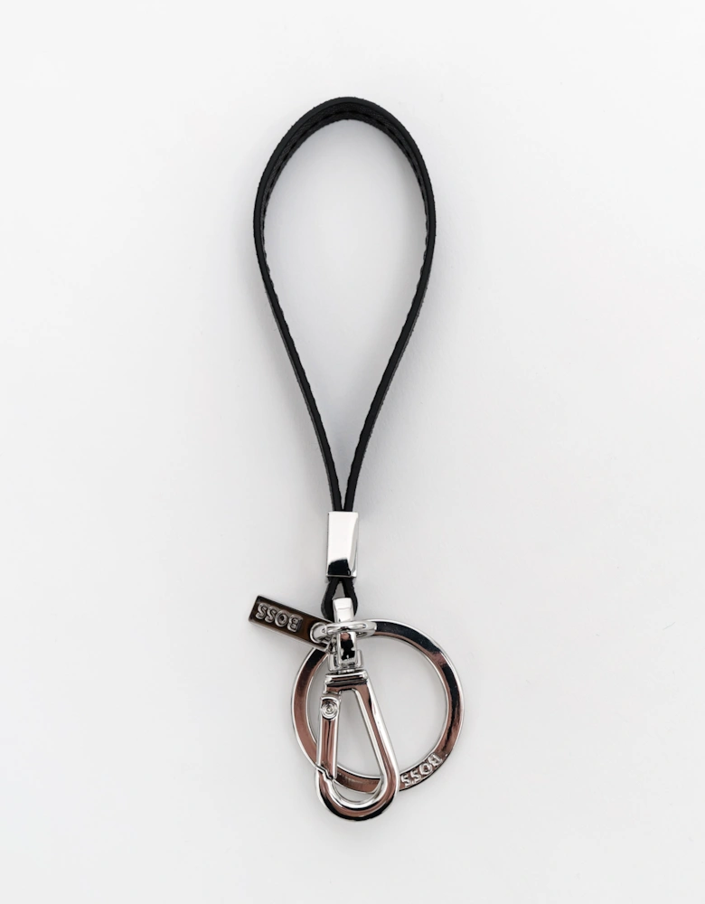 BOSS Orange Wallet and Keyring Gift Set - Black 001