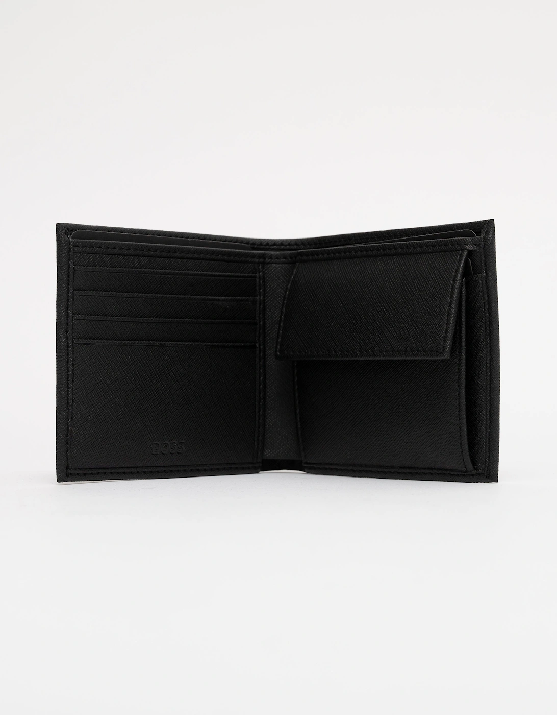 BOSS Orange Wallet and Keyring Gift Set - Black 001