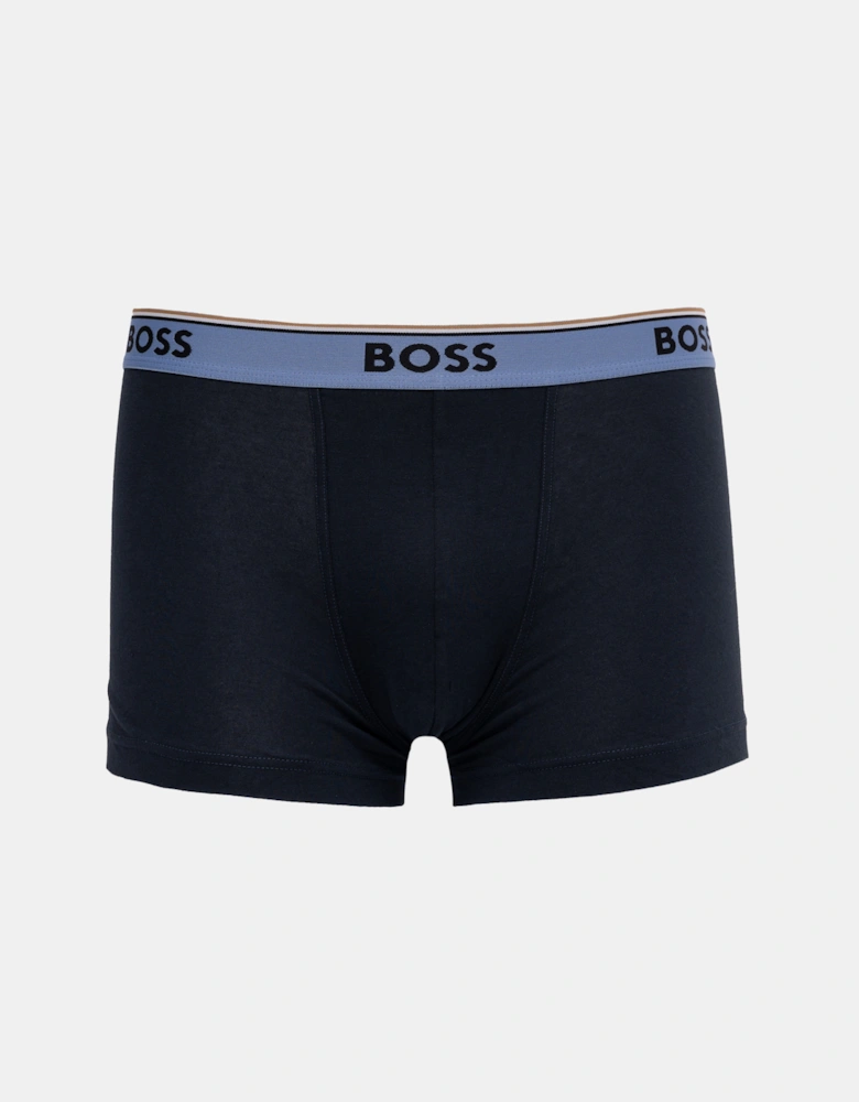 BOSS Orange Power 3-Pack Mens Trunks - Open Blue 461