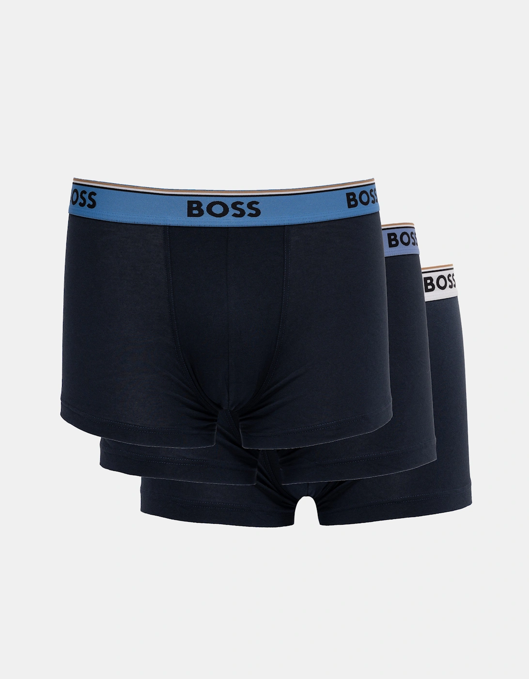 BOSS Orange Power 3-Pack Mens Trunks - Open Blue 461, 5 of 4