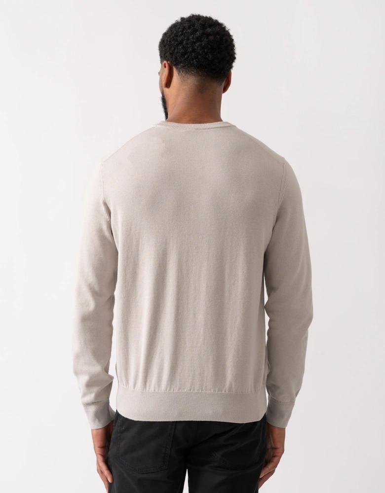 BOSS Orange Kanovano Mens Crew Neck Jumper - Open Grey 070