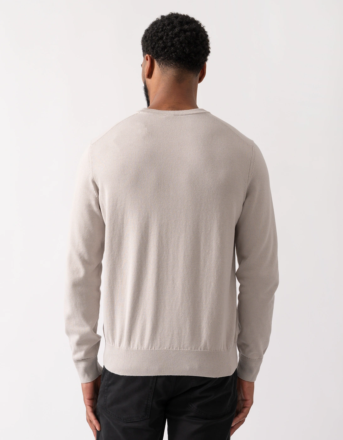 BOSS Orange Kanovano Mens Crew Neck Jumper - Open Grey 070