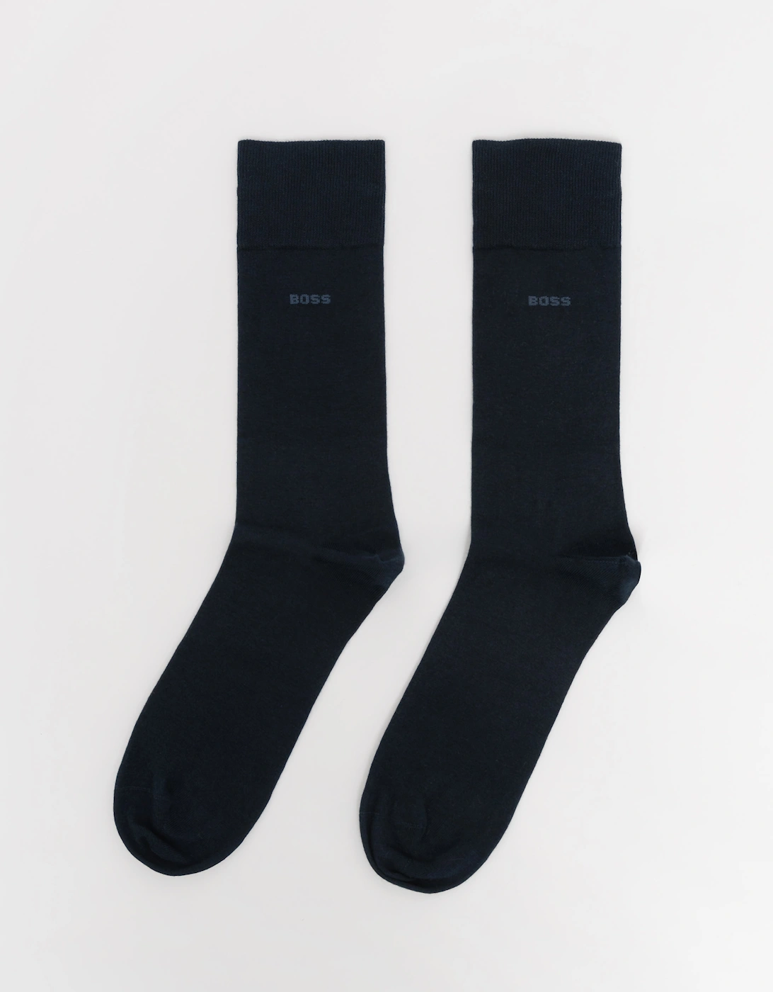 BOSS Orange Marc Logo Socks in Combed Stretch Cotton - Dark Blue 401, 5 of 4