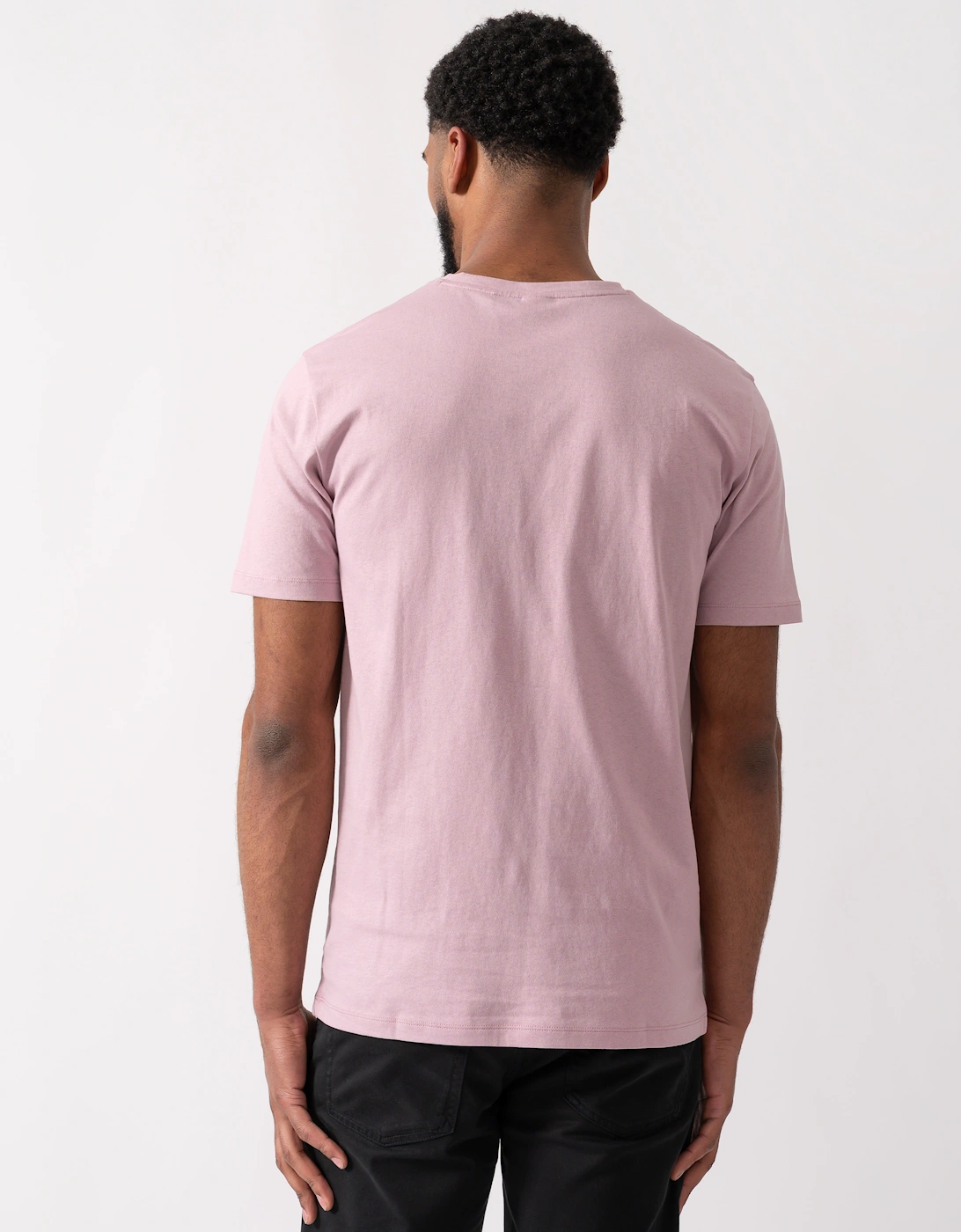 BOSS Orange Tales Mens Cotton-Jersey T-shirt With Logo Patch - Light/Pastel Purple 539