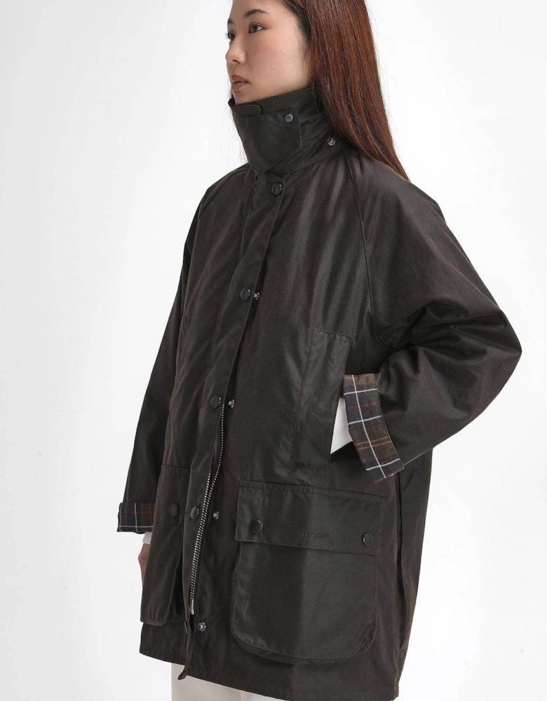 Beaufort Womens Wax Jacket - Olive/Classic