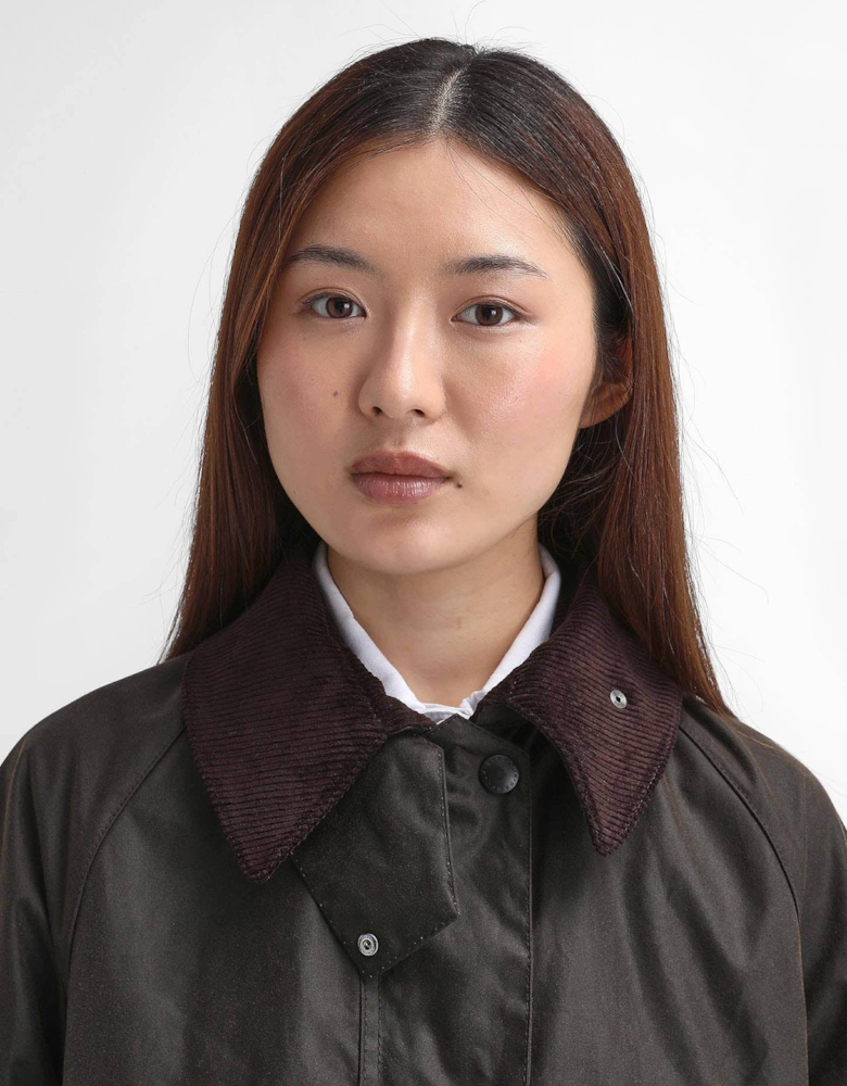 Beaufort Womens Wax Jacket - Olive/Classic