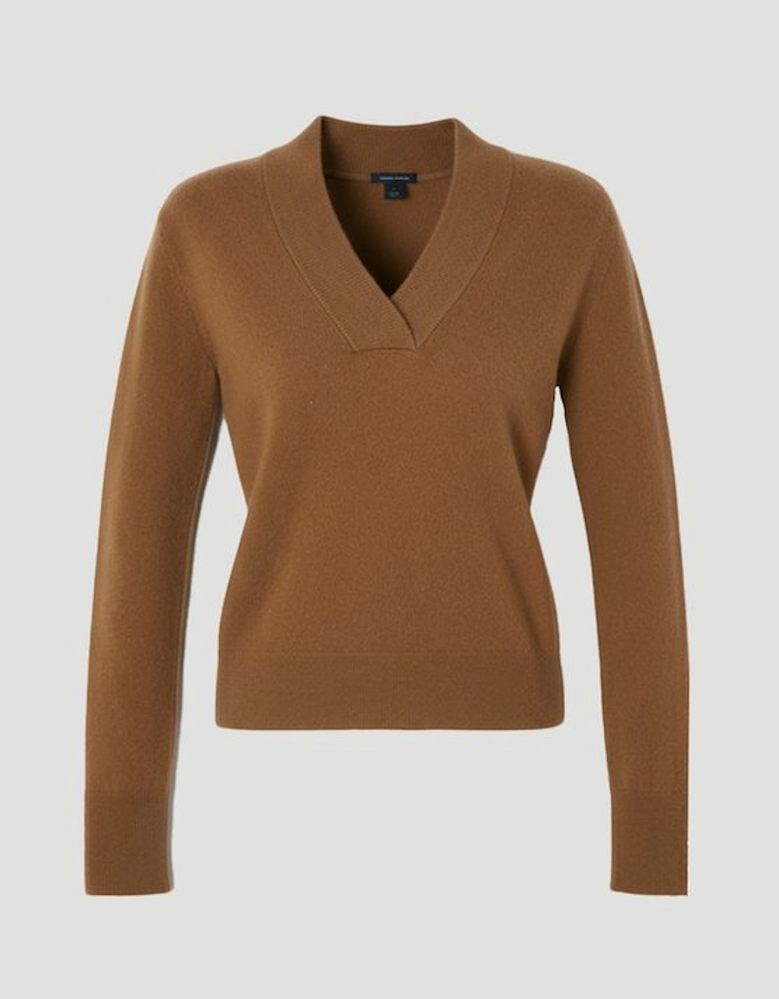 Cashmere V Neck Knitted Jumper