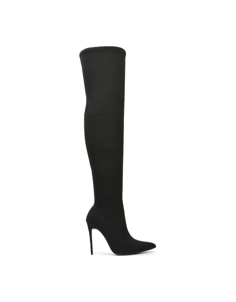 'Piper' Over The Knee Thigh High Heeled Boots With Zip