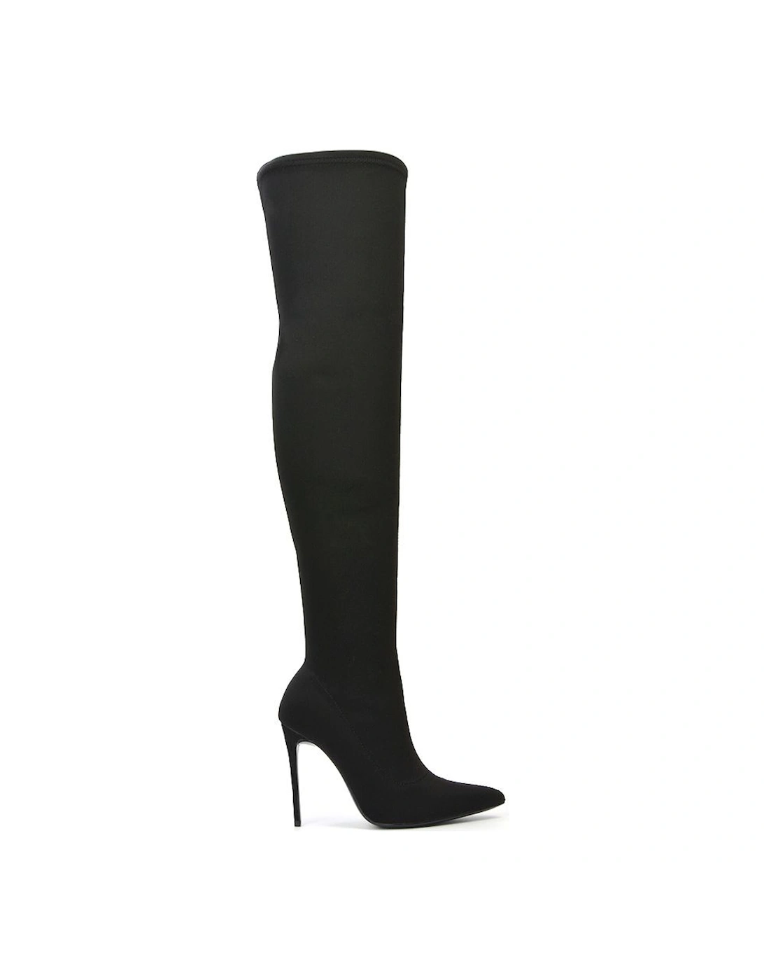 'Piper' Over The Knee Thigh High Heeled Boots With Zip, 2 of 1
