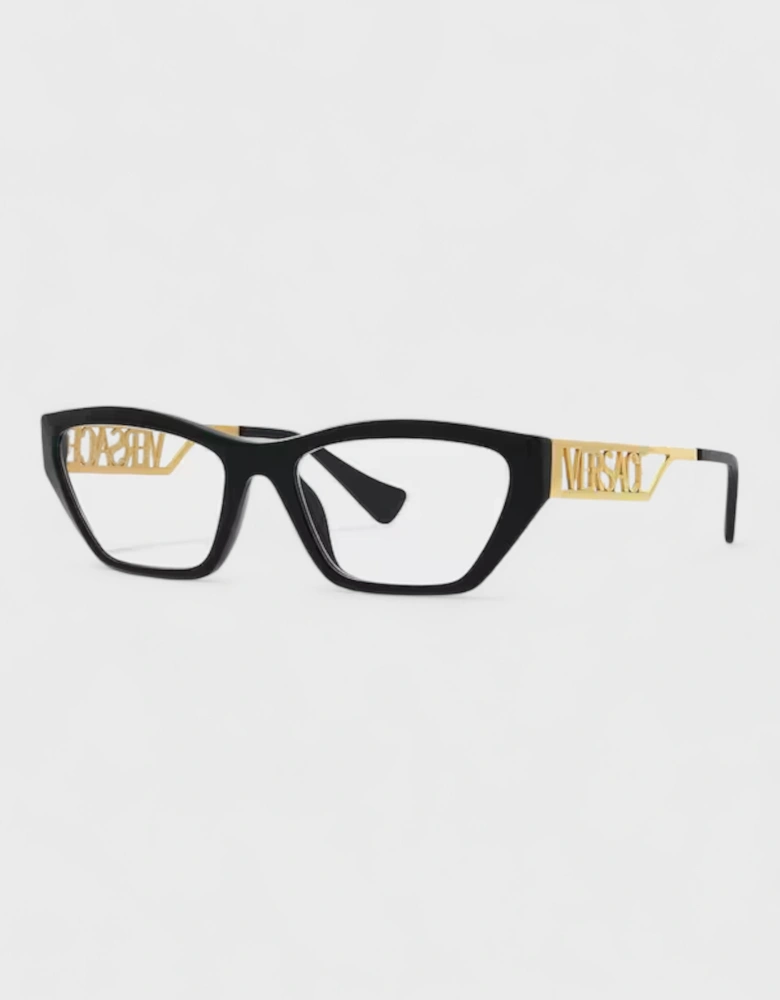 90S Logo Cat-Eye Glasses