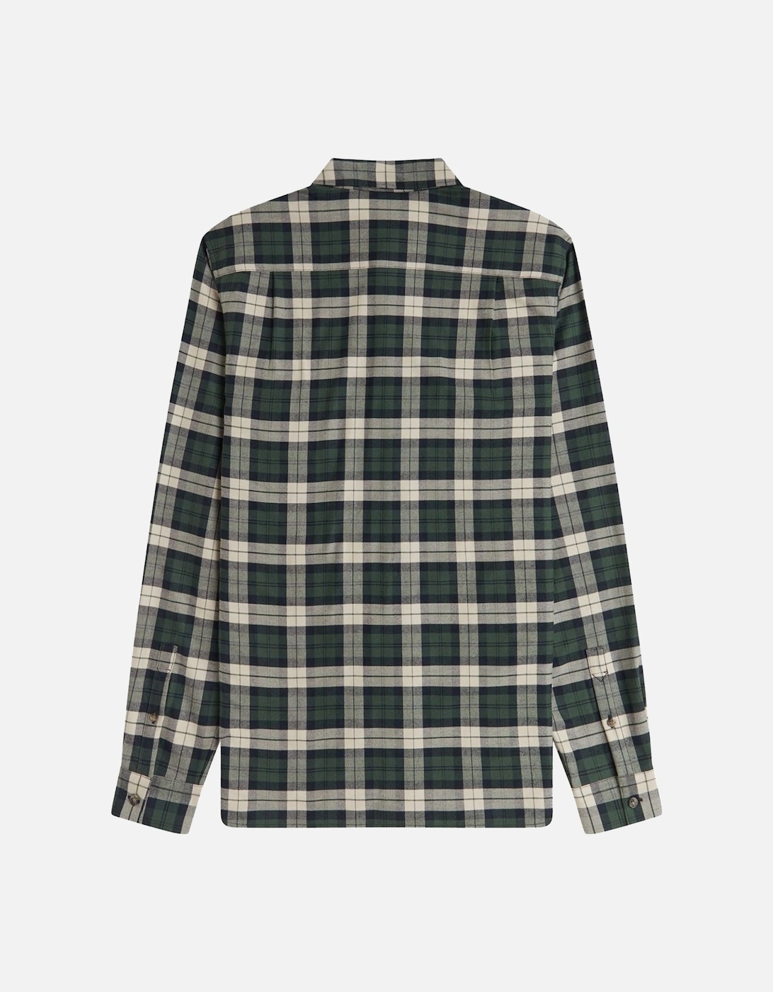 Brushed Twill Tartan Shirt Court Green
