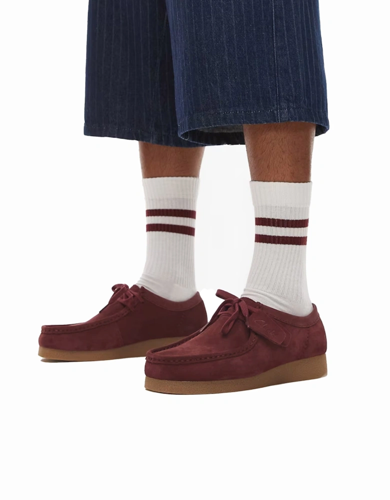 Originals Wallabee Evo Suede Shoes Burgundy