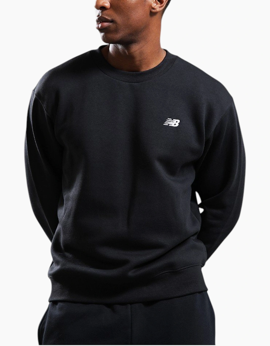 New Balance Men's New Balance Mens Fleece Sweatshirt Pullover Jumper - Black