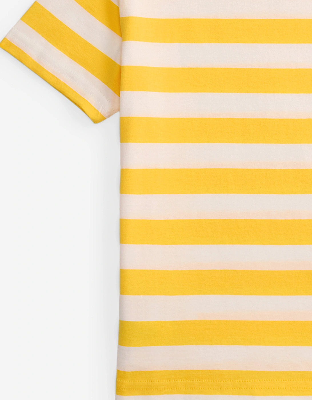Boys Striped Logo T-Shirt in Yellow