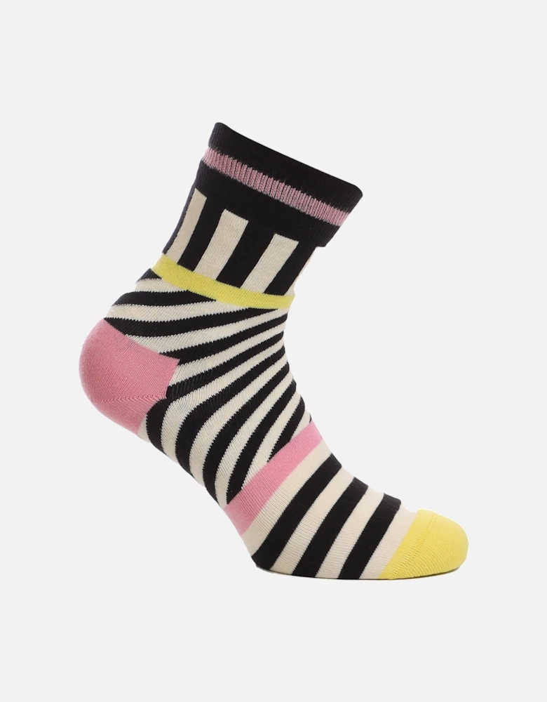 Striped Stripes 1/2 Crew Socks