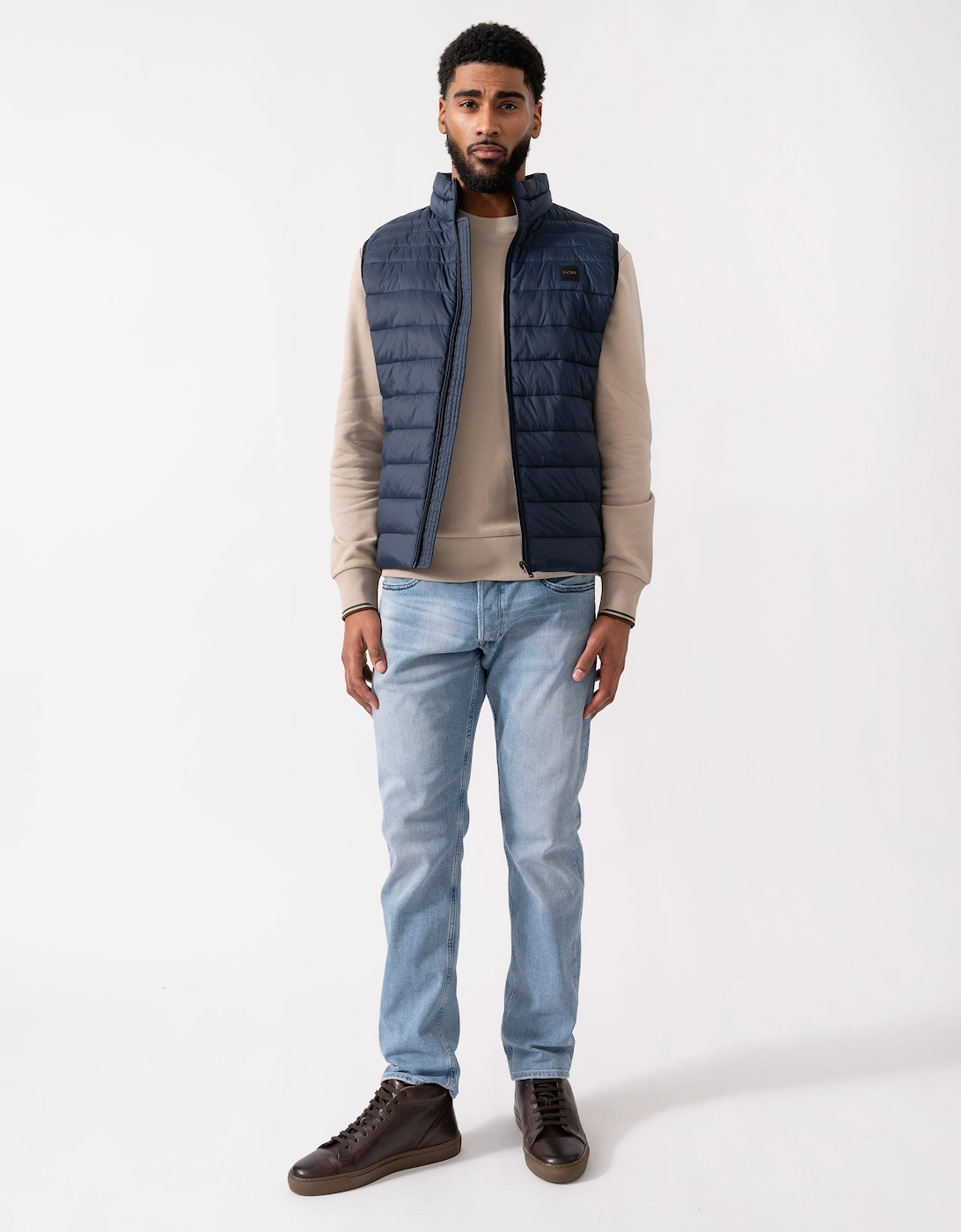 BOSS Orange Odeno 2 Mens Gilet - Dark Blue 404