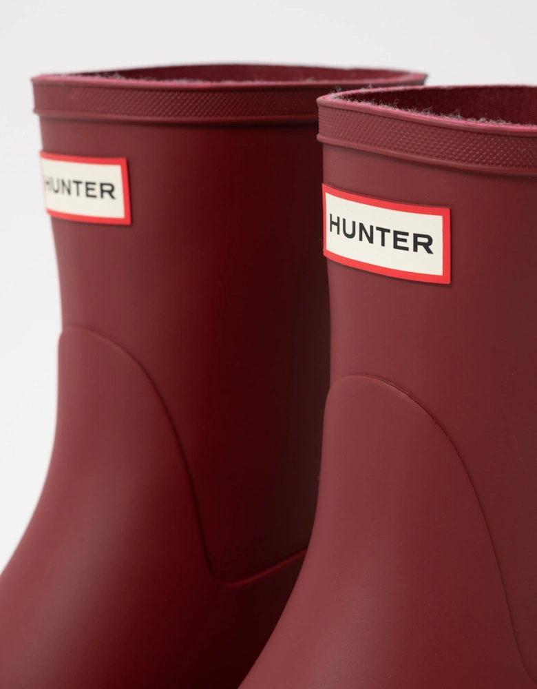 Unisex Downpour Short Boot - Merlot