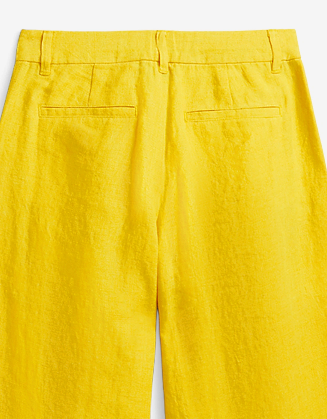 Girls Linen Trouser Set in Yellow