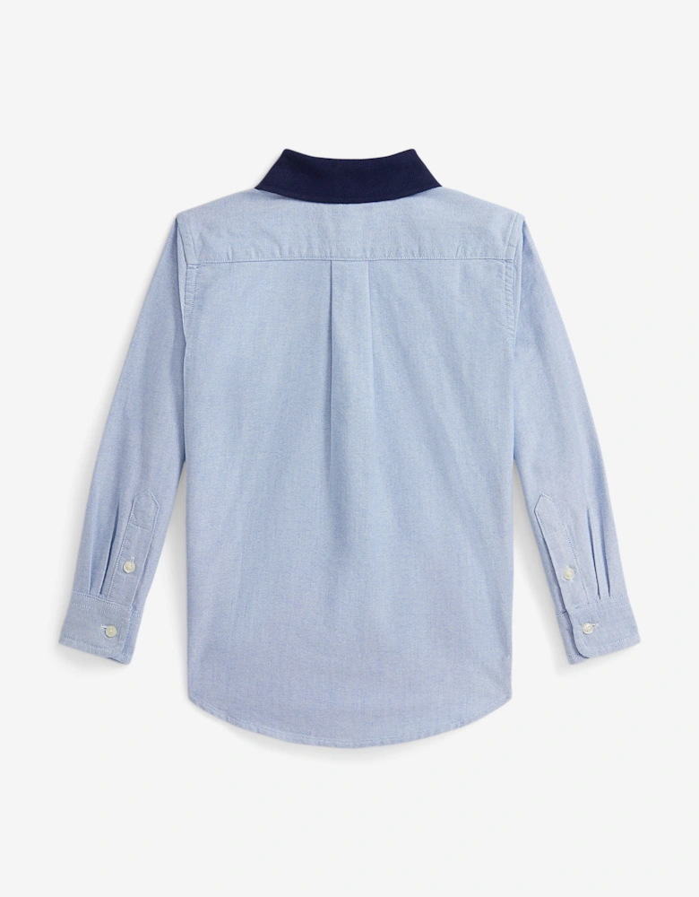 Boys Polo Bear Classic Oxford Shirt in Blue