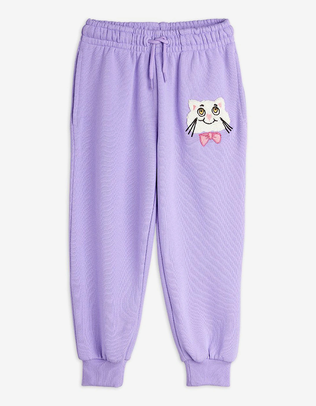 Girls Cat with Bow Tie Joggers in Purple, 5 of 4