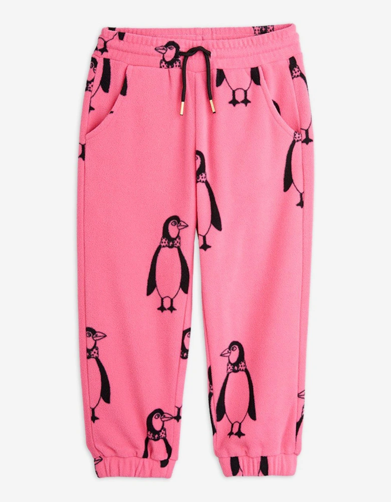 Girls Penuin Joggers in Pink