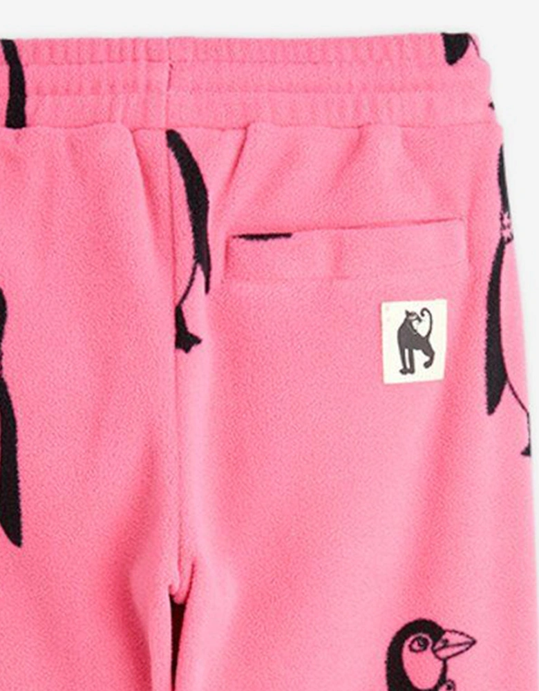 Girls Penuin Joggers in Pink