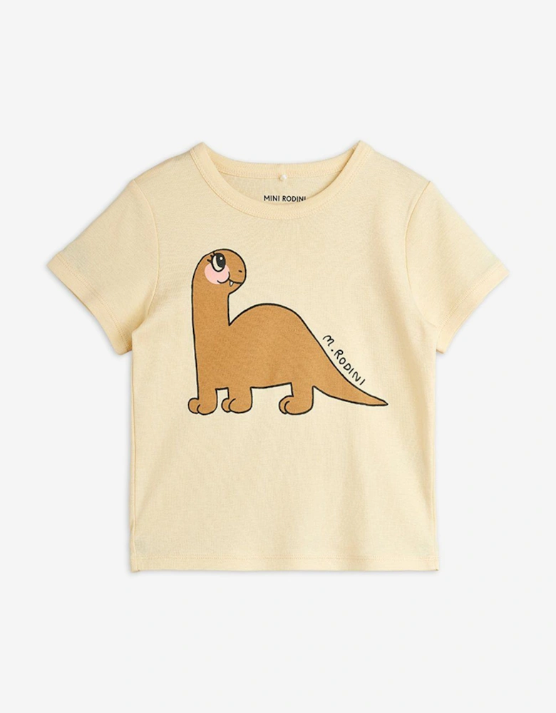 Kids Dino Regular T-Shirt in Ivory