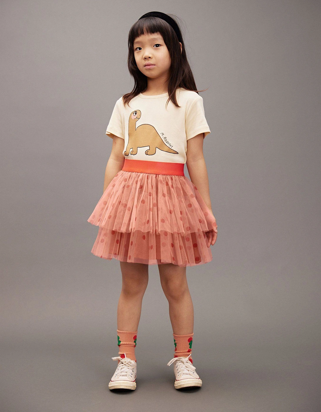 Kids Dino Regular T-Shirt in Ivory