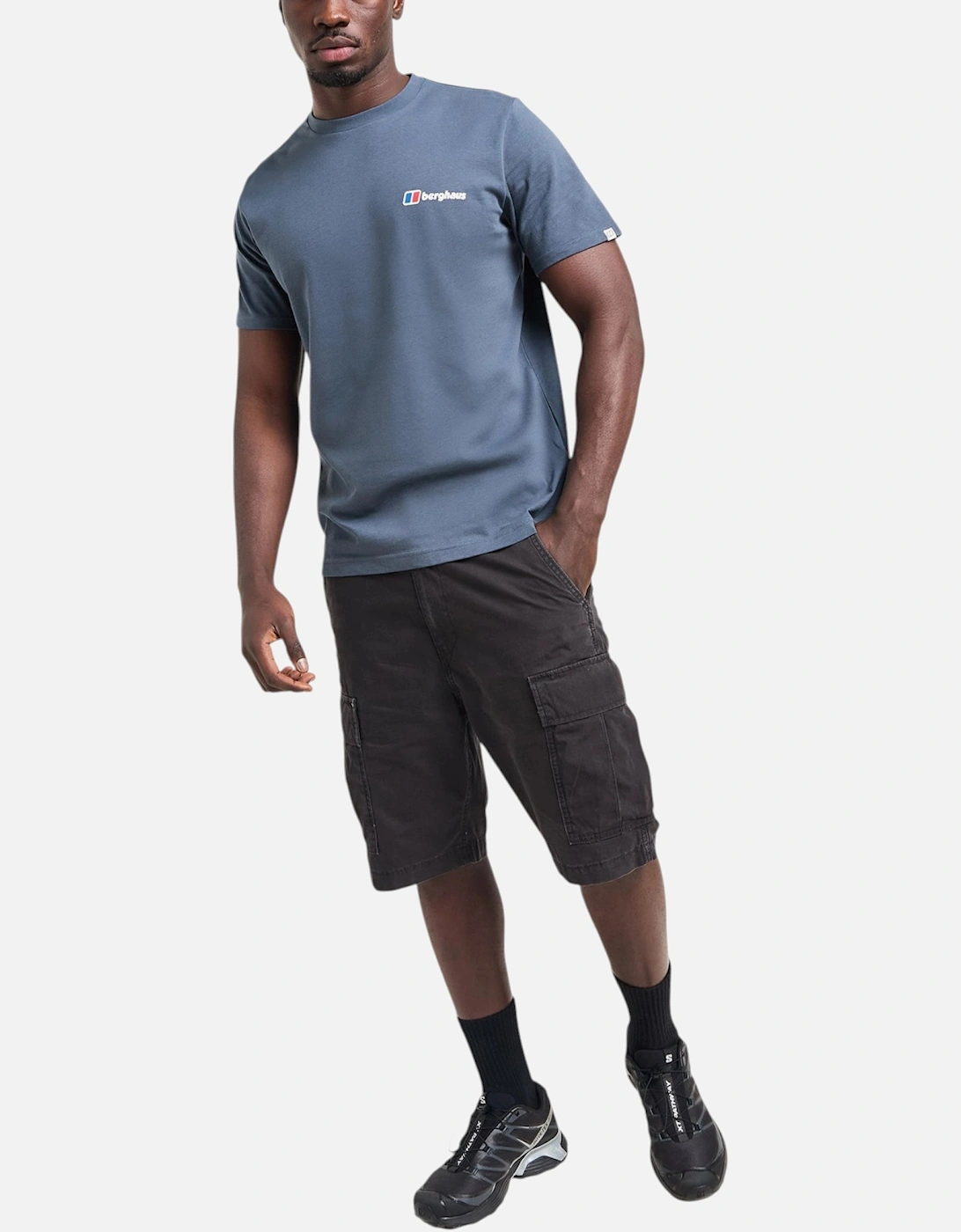 Mens Pinnacle Point T Shirt Mountain Fade Back Graphic