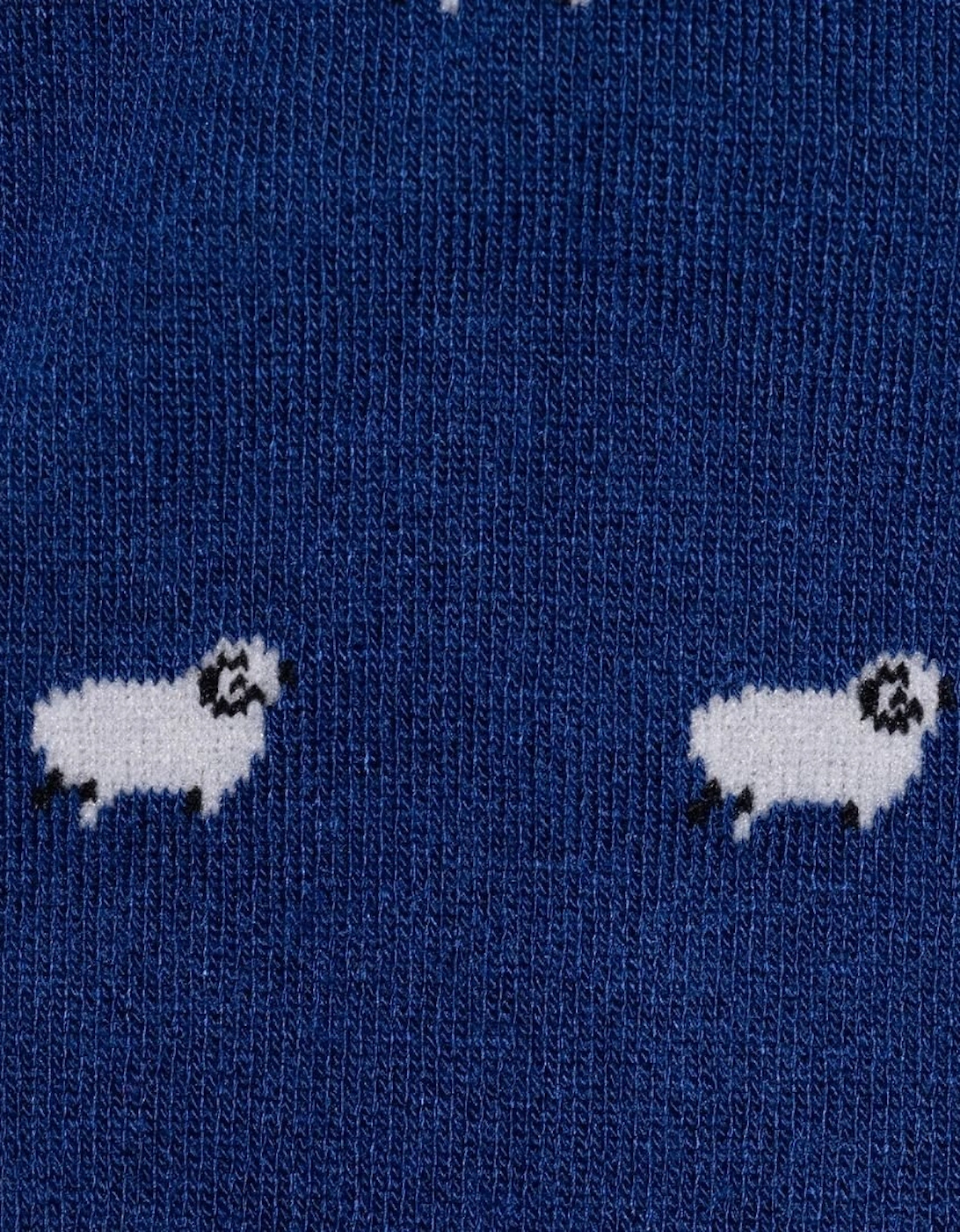 Sheep Bamboo Socks, Navy
