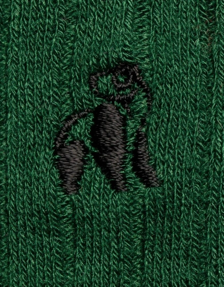 4-Pack Bundle Foxes & Pheasants Bamboo Socks, Green/Navy