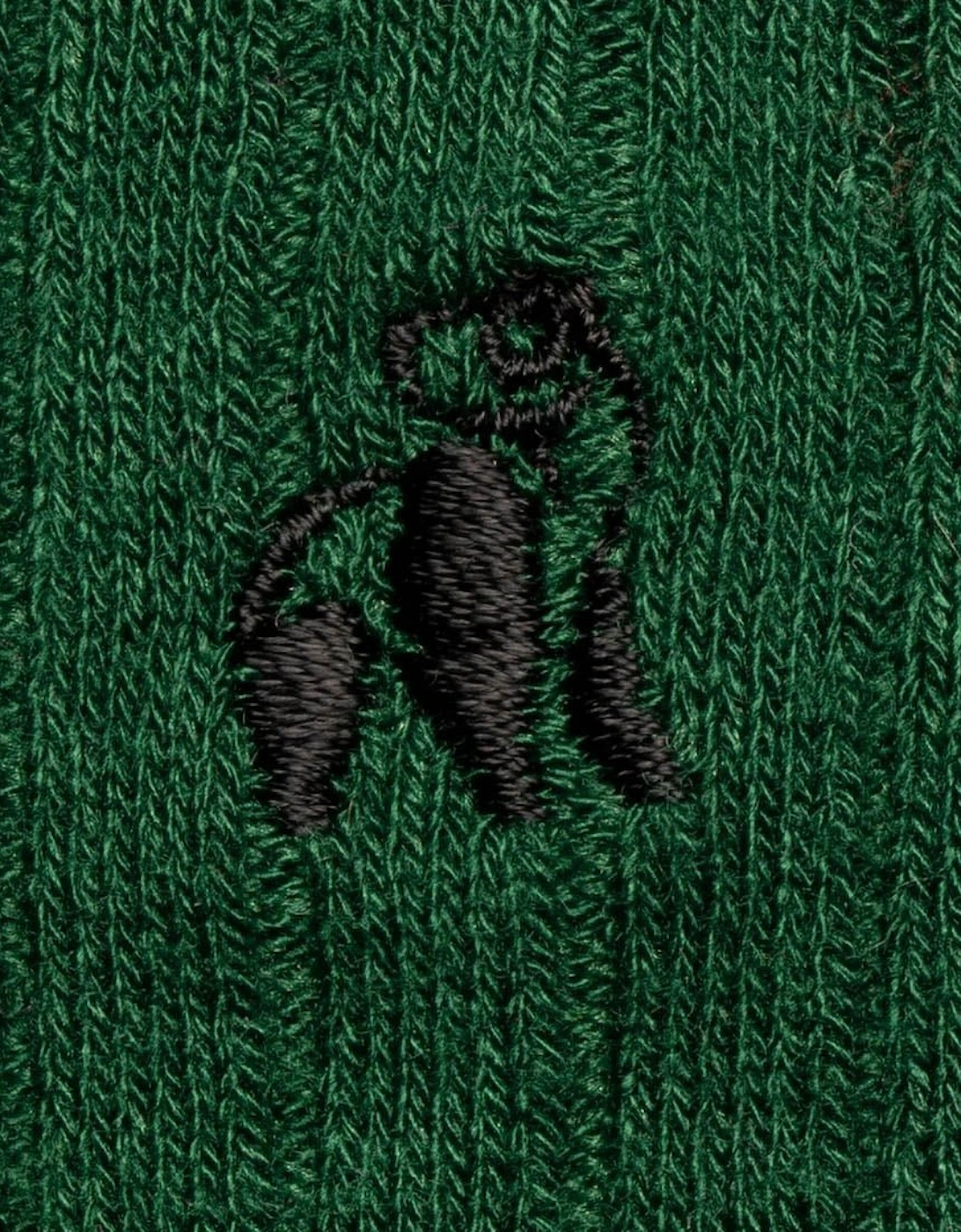 4-Pack Bundle Foxes & Pheasants Bamboo Socks, Green/Navy