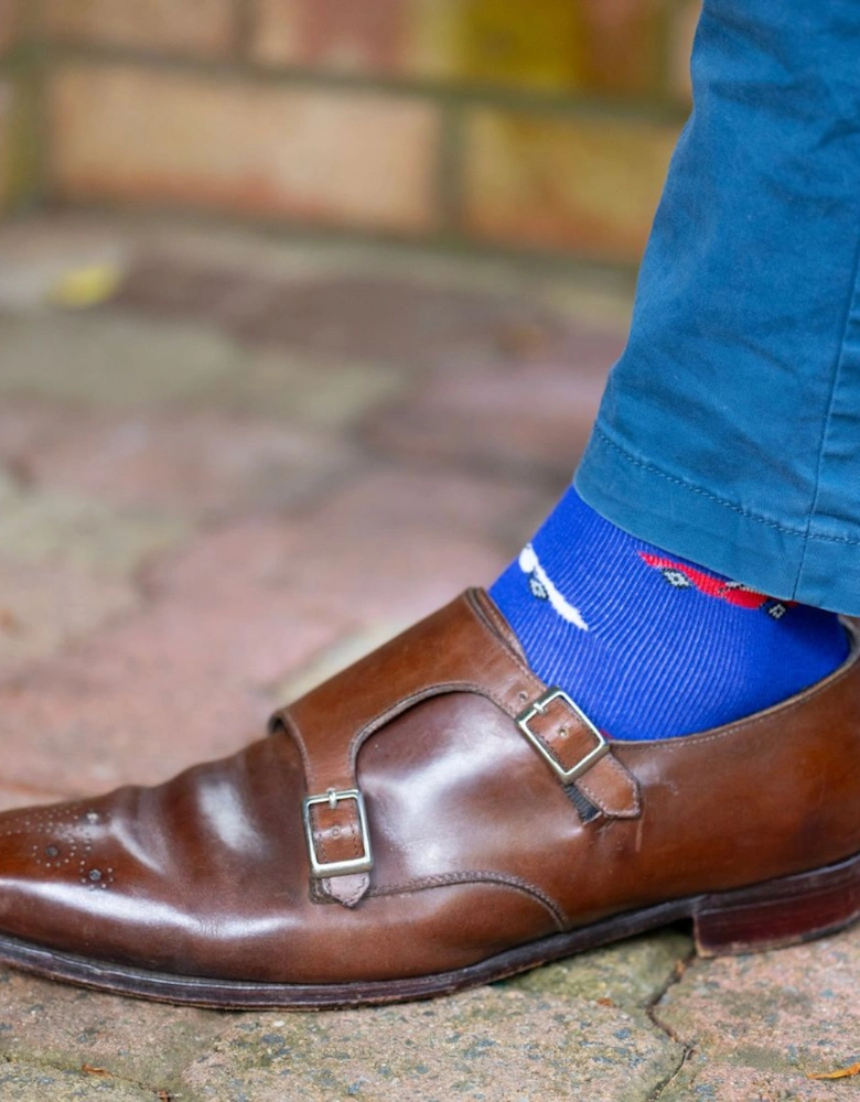 4-Pack Racing Cars Bamboo Socks Gift Box, Red/Black/Blue