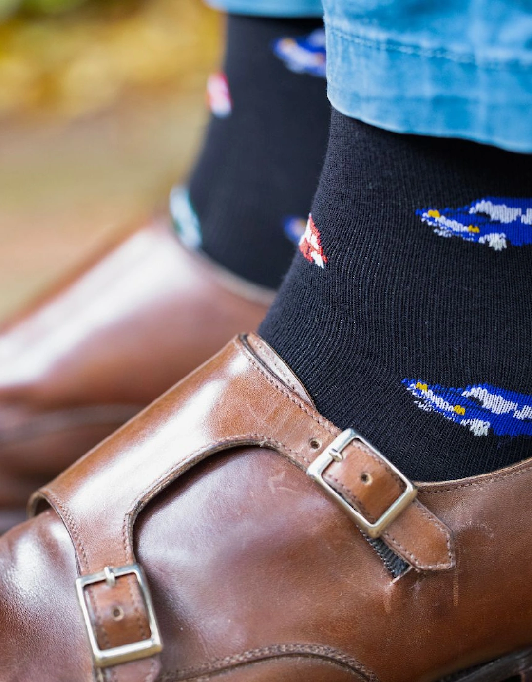 4-Pack Racing Cars Bamboo Socks Gift Box, Red/Black/Blue