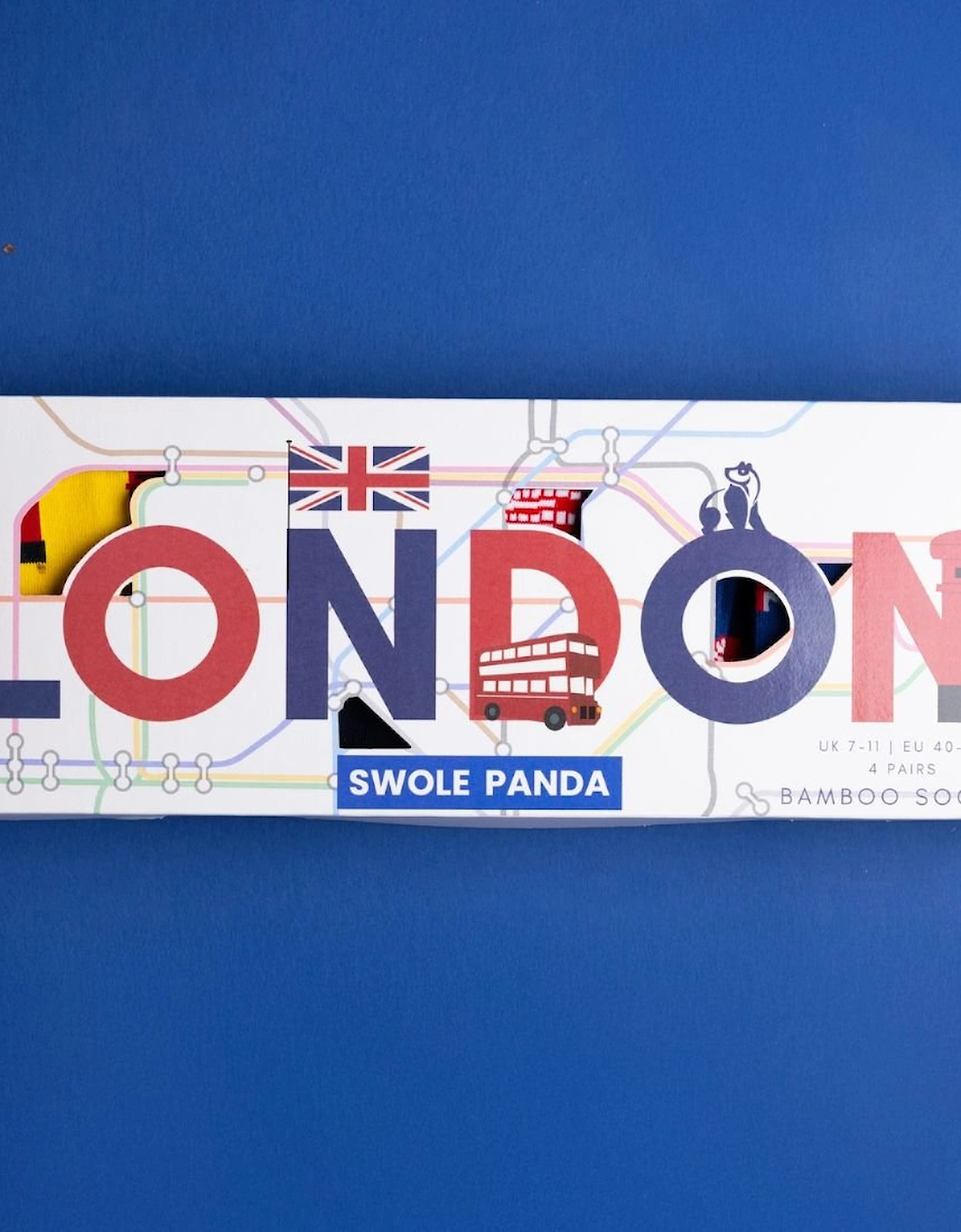 4-Pack Iconic London Bamboo Socks Gift Box Box, 13 of 12