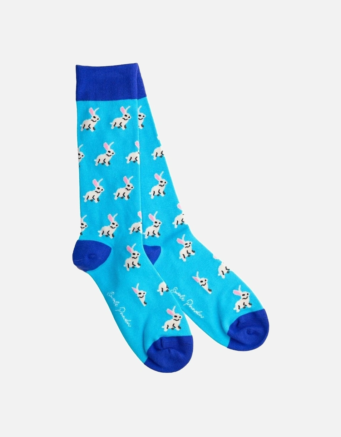 Bunny Rabbits Women's Bamboo Socks, Sky Blue, 5 of 4