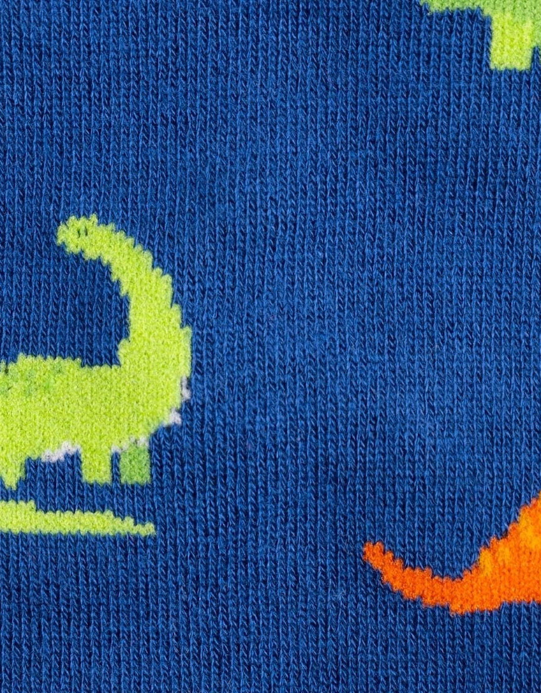 Dinosaur Bamboo Socks, Blue