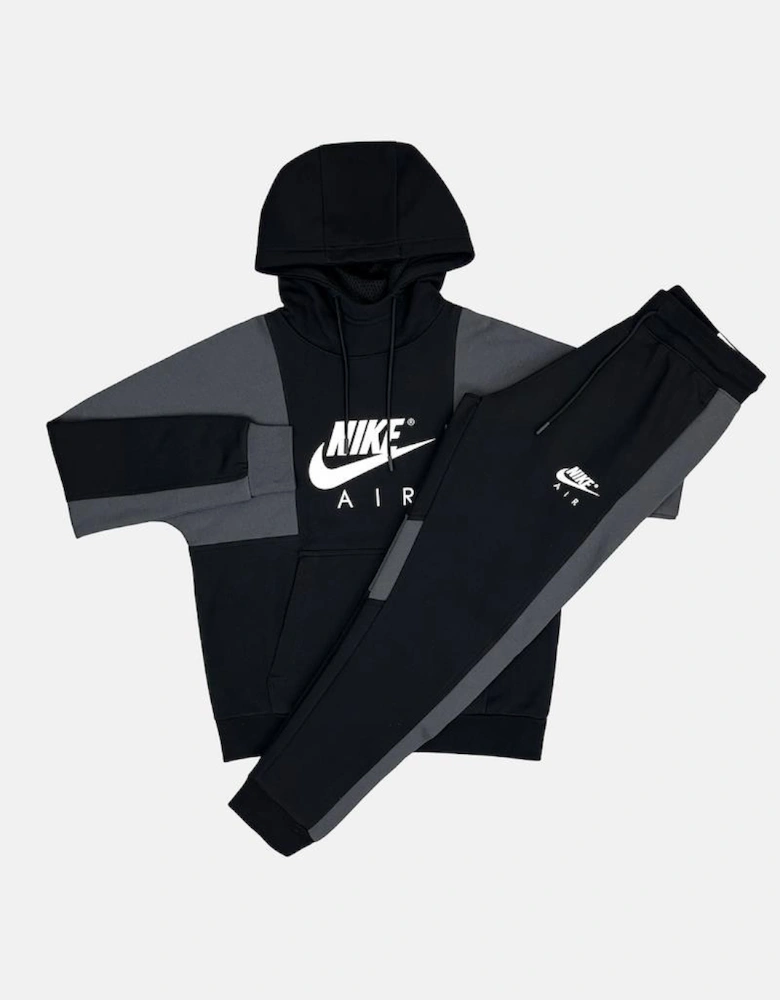 Air Heritage Hooded Tracksuit Black/Grey