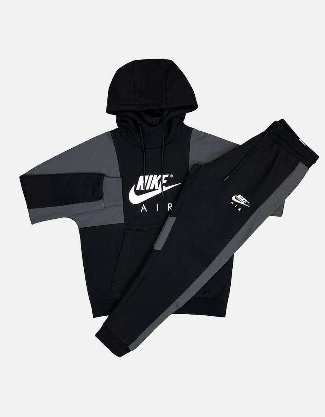 Air Heritage Hooded Tracksuit Black/Grey