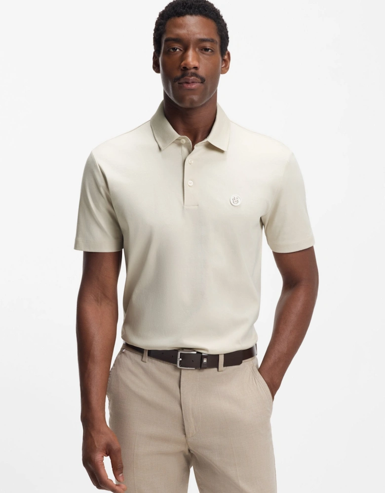 BOSS Black C-Parris 01 Polo Shirt A2-25 131 Open White